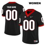 Women's Georgia Bulldogs NCAA #00 Customize Nike Stitched Black Legend Authentic College Football Jersey IJY4554OM